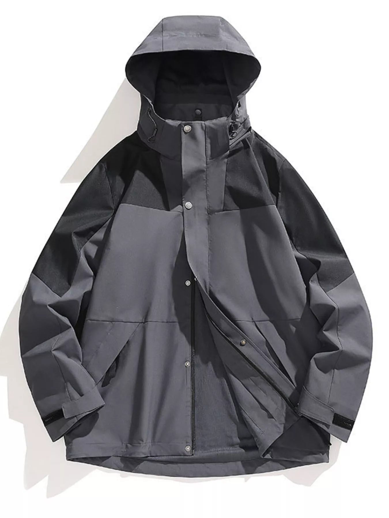 Men's Full Size Hooded Windproof Outdoor Coat Plus Size