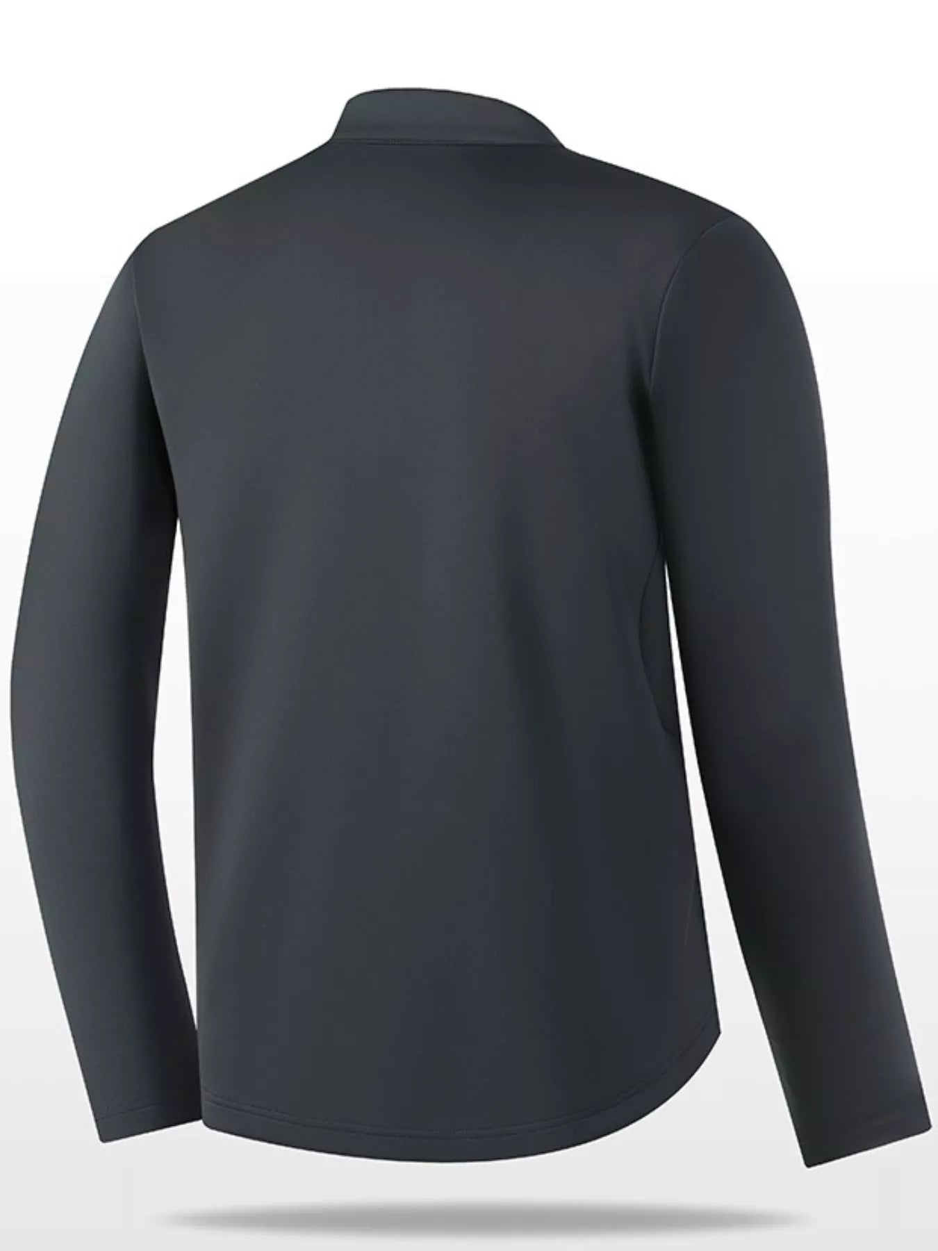 Men's Plus Size Long Sleeve Quarter Zip T-Shirt