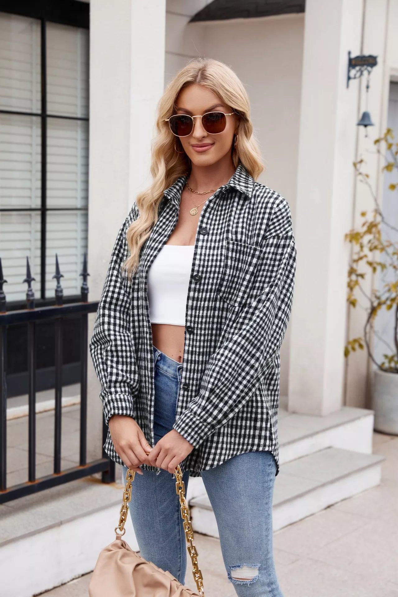 Casual Plaid Long Sleeve Shirt
