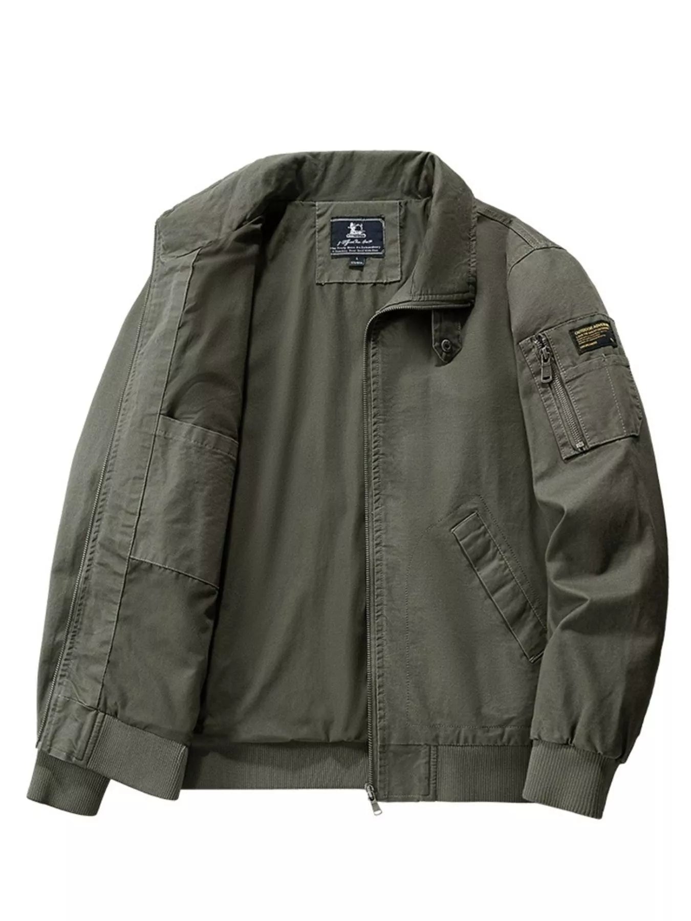 Men's Plus Size Casual Lightweight Bomber Jacket