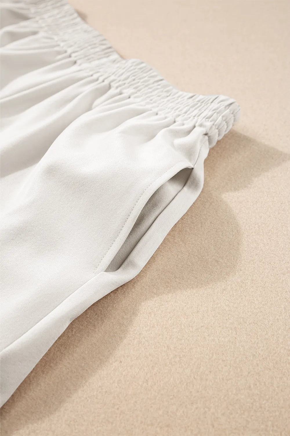 Ricrac Trim Tank Top and Elastic Waist Shorts Set