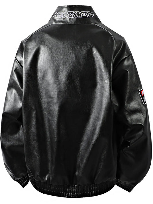 Men's Plus Size Zip Up Long Sleeve Jacket