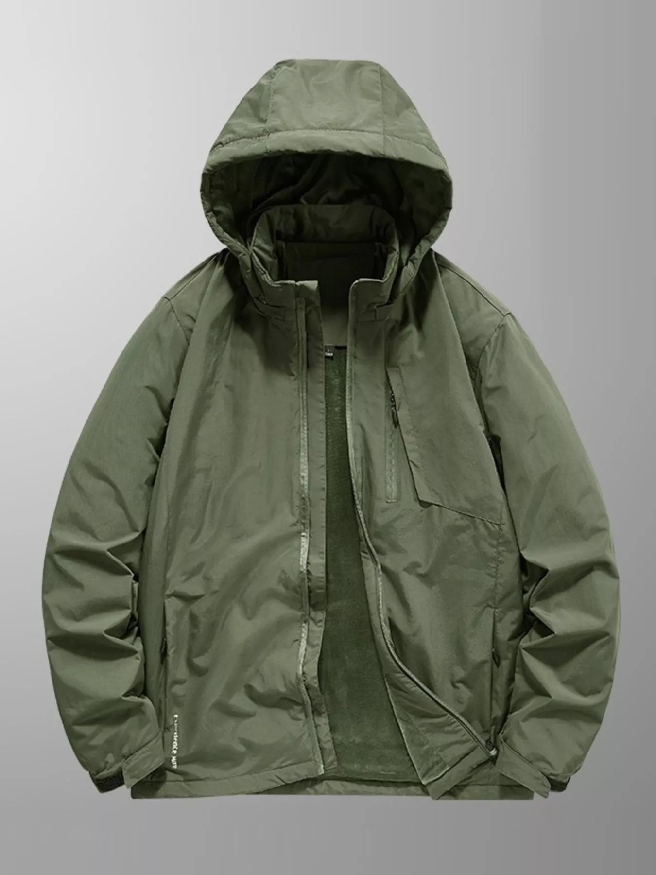 Men's Plus Size Casual Hooded Windproof Outdoor Jacket