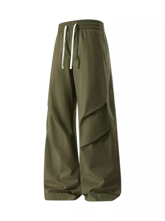 Men's Plus Size Wide Leg Casual Pants