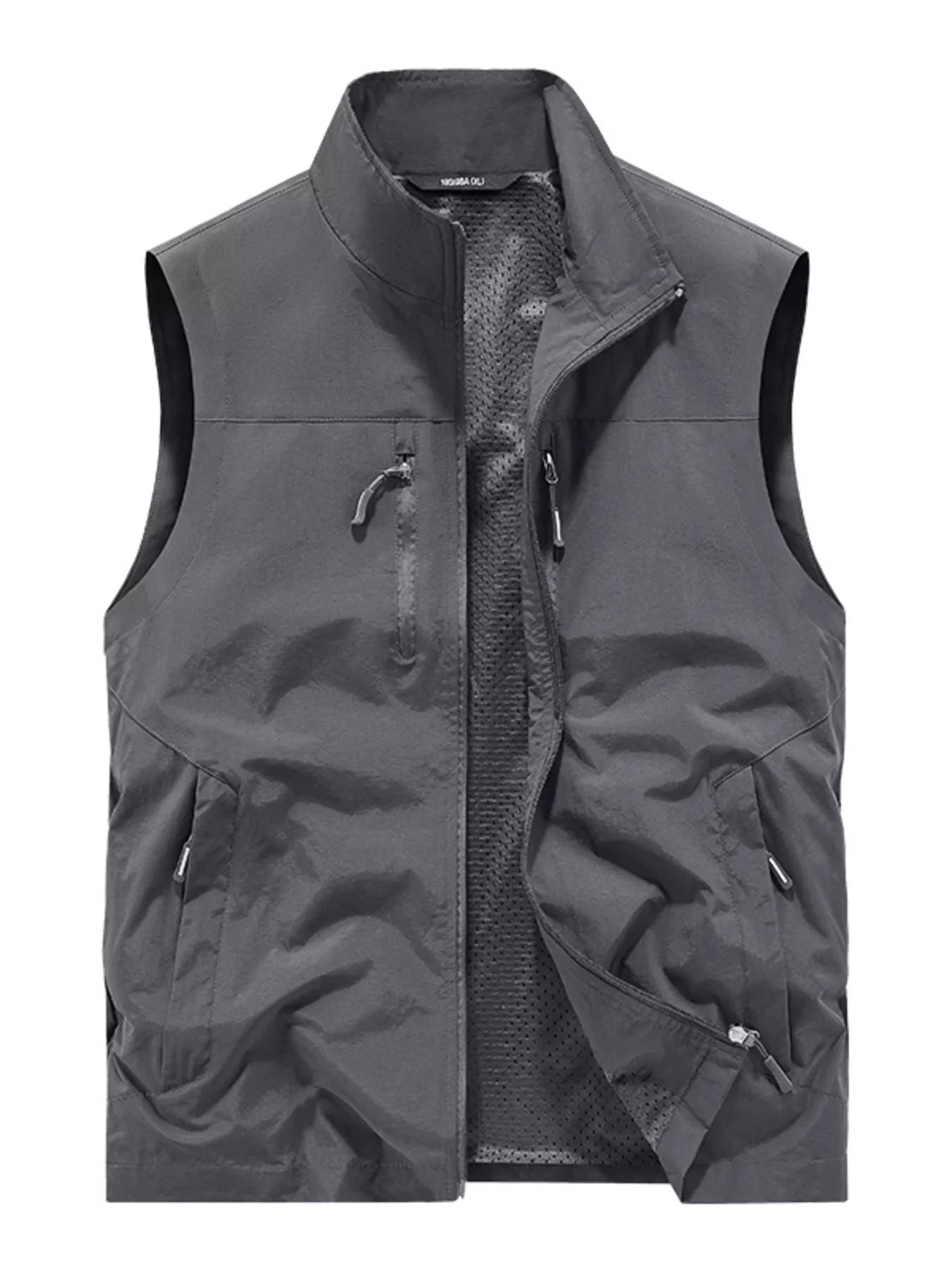 Men's Plus Size Lightweight Outdoor Zip Up Vest