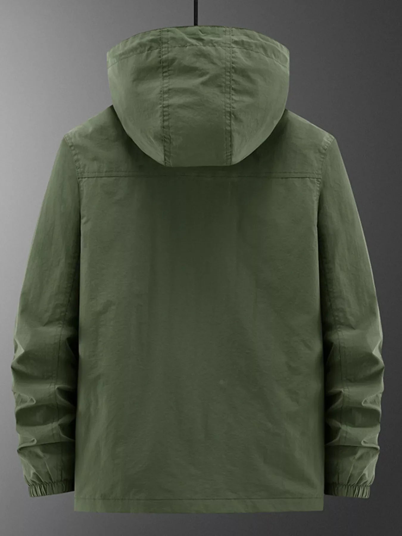 Men's Plus Size Casual Lightweight Hooded Jacket