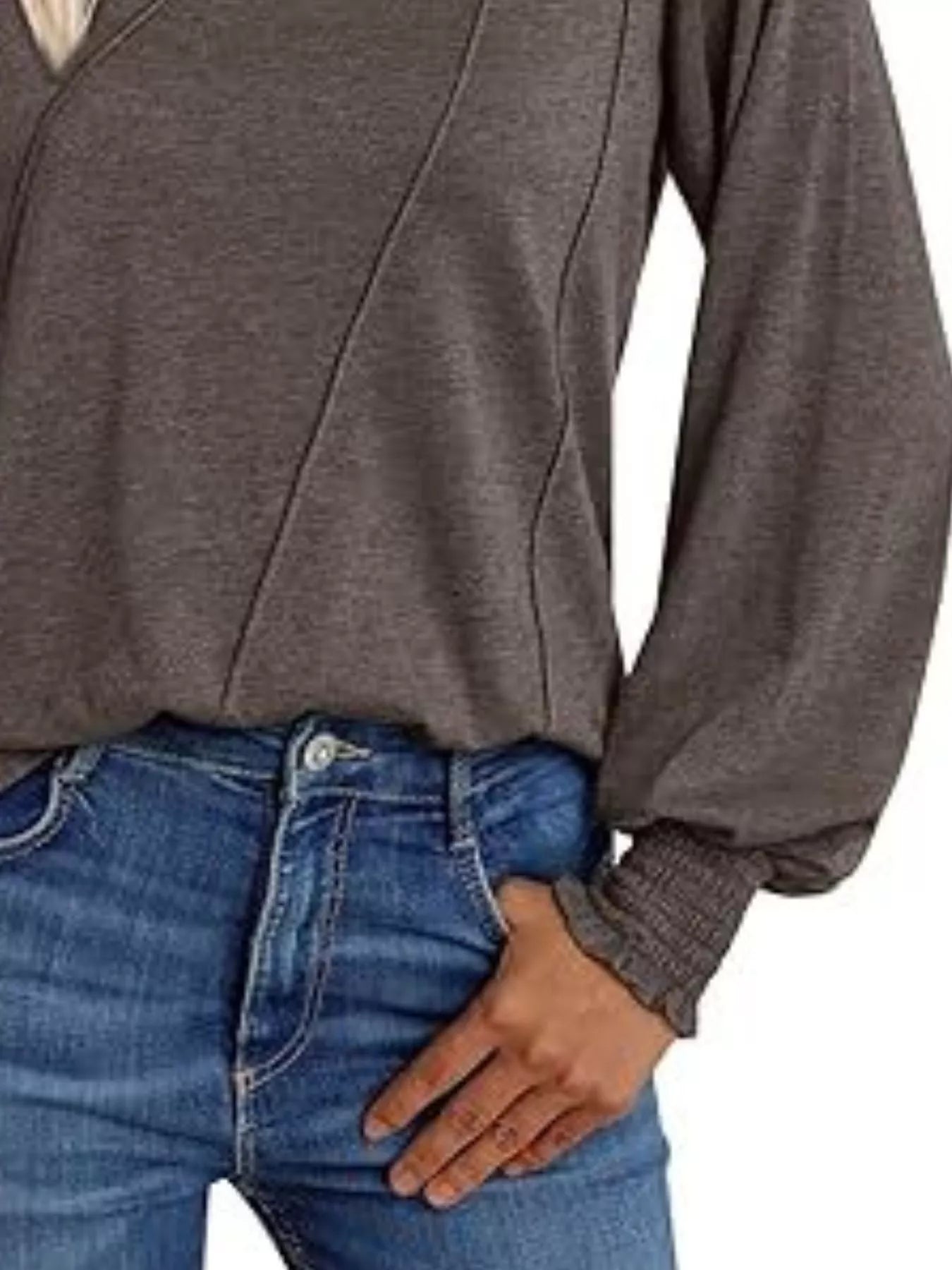 Round Neck Long Sleeve Top