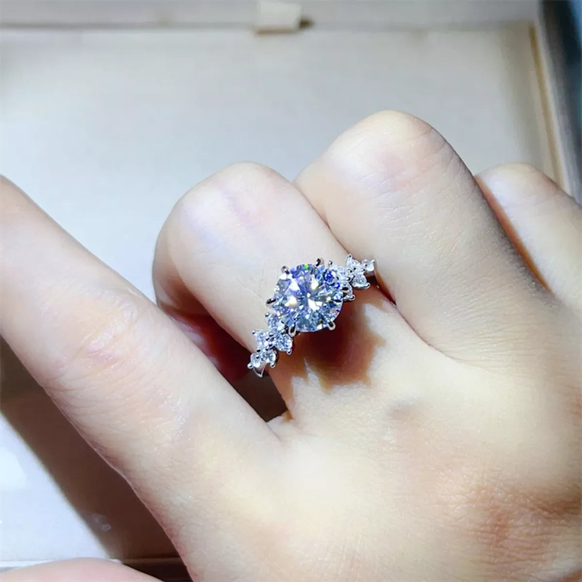 3 Carat Moissanite 925 Sterling Silver Ring