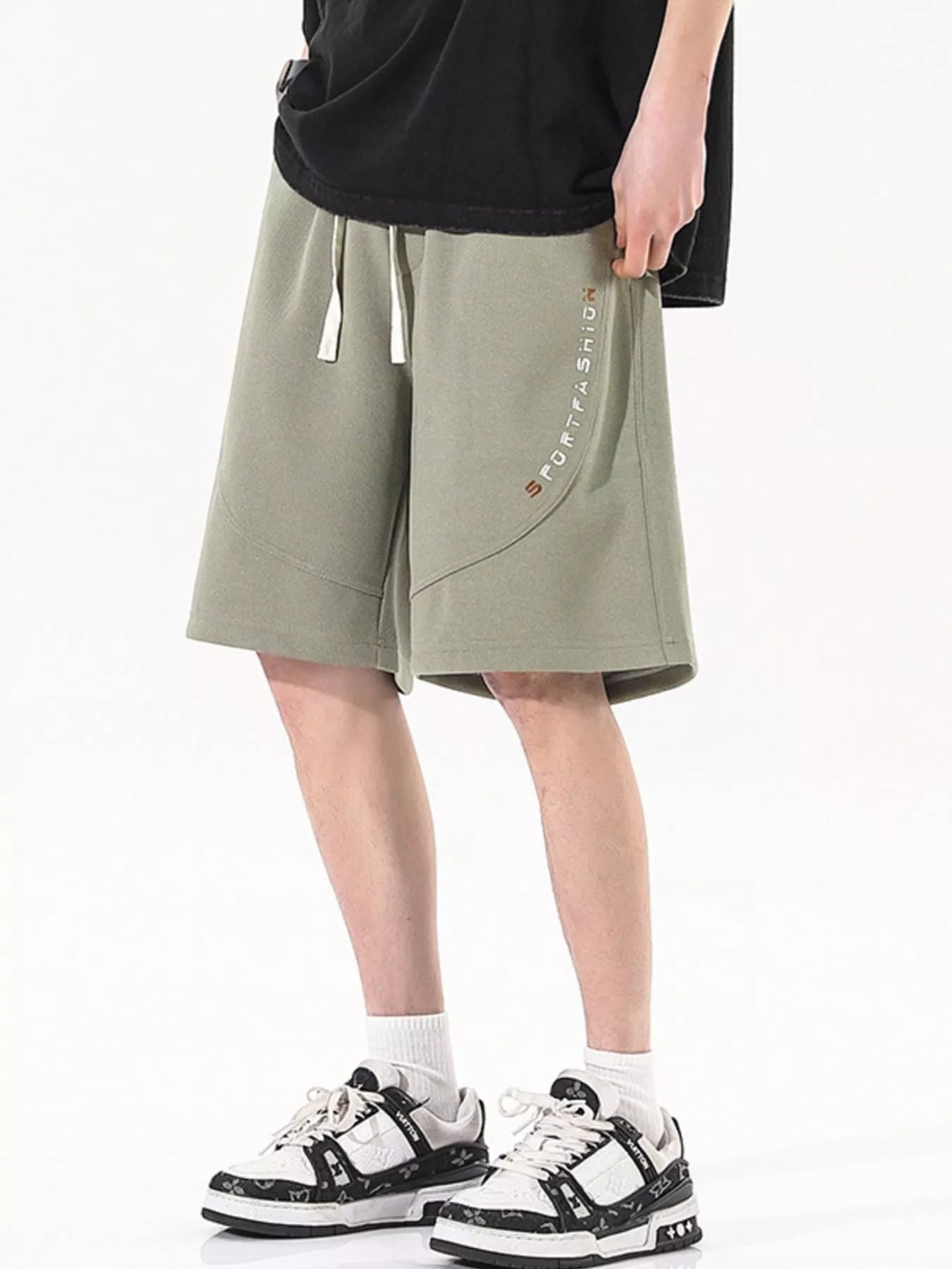 Men's Plus Size Drawstring Loose Fit Shorts