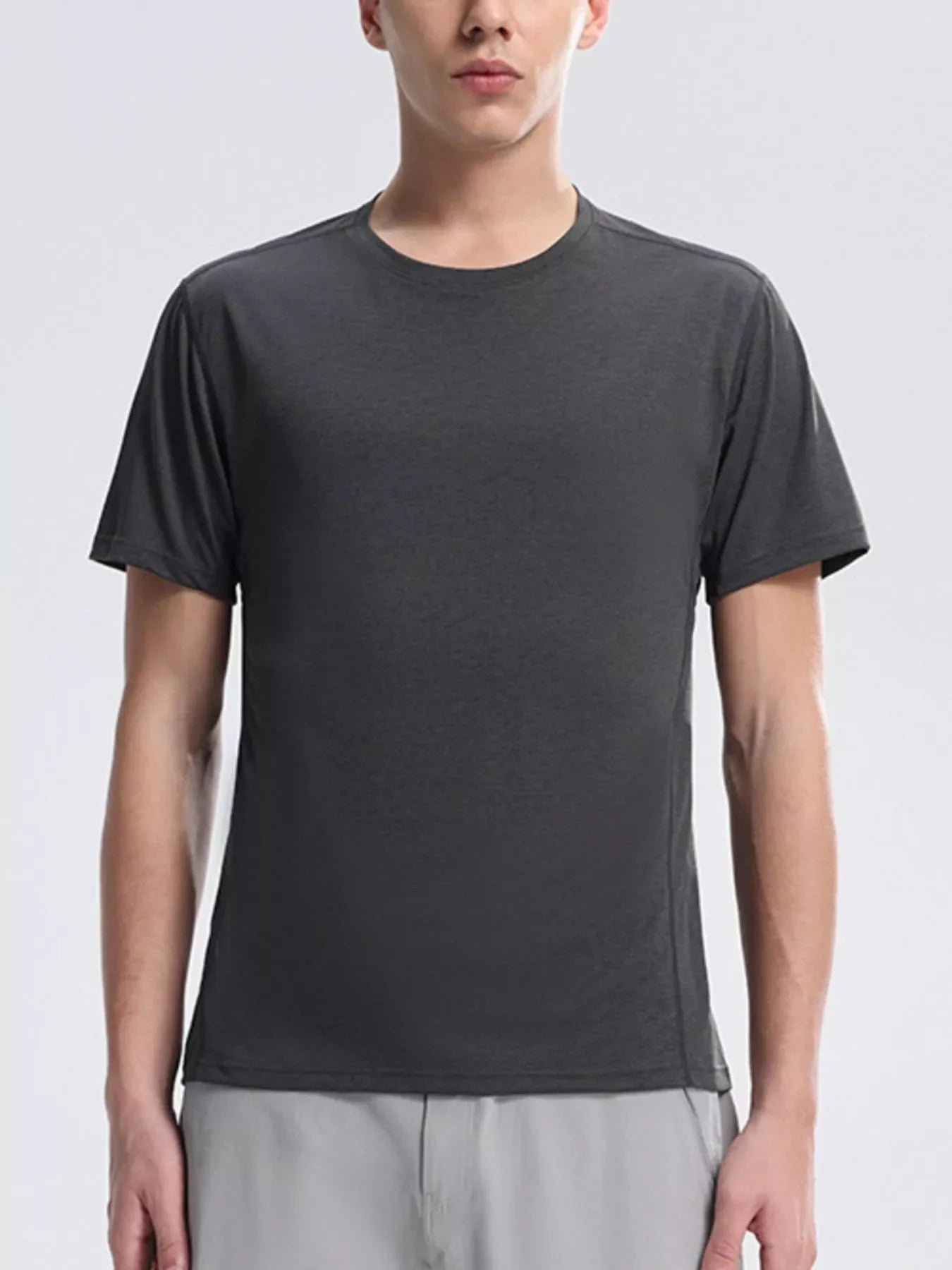 Men's Plus Size Round Neck Quick-Dry T-Shirt
