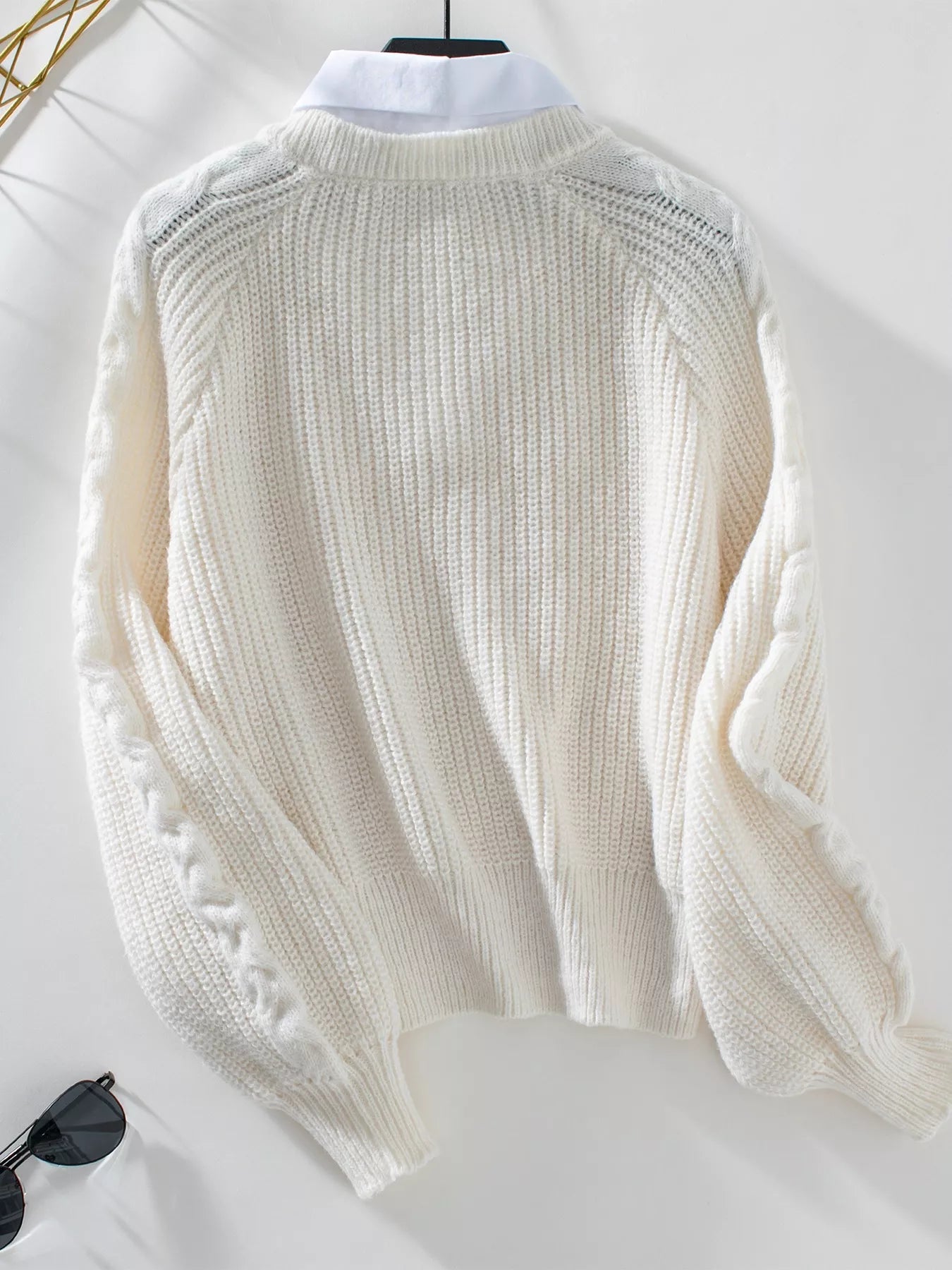 Cable Knit Long Sleeve Sweater
