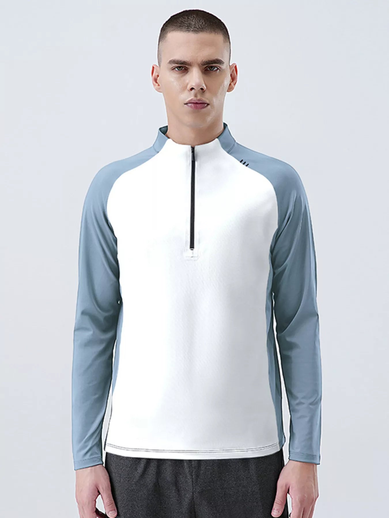 Men's Plus Size Long Sleeve Quick-Dry Active T-Shirt