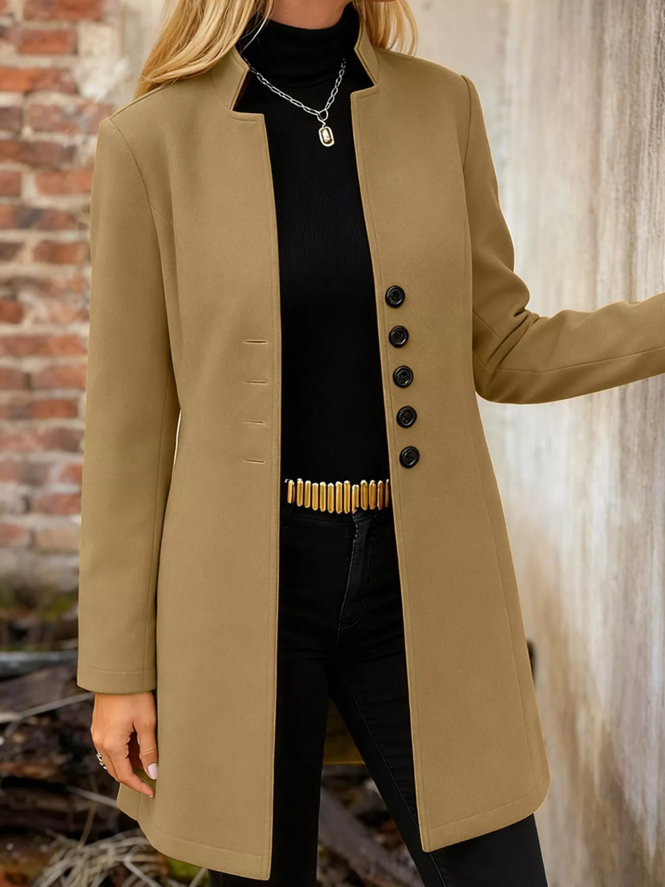 Button-Down Longline Outerwear