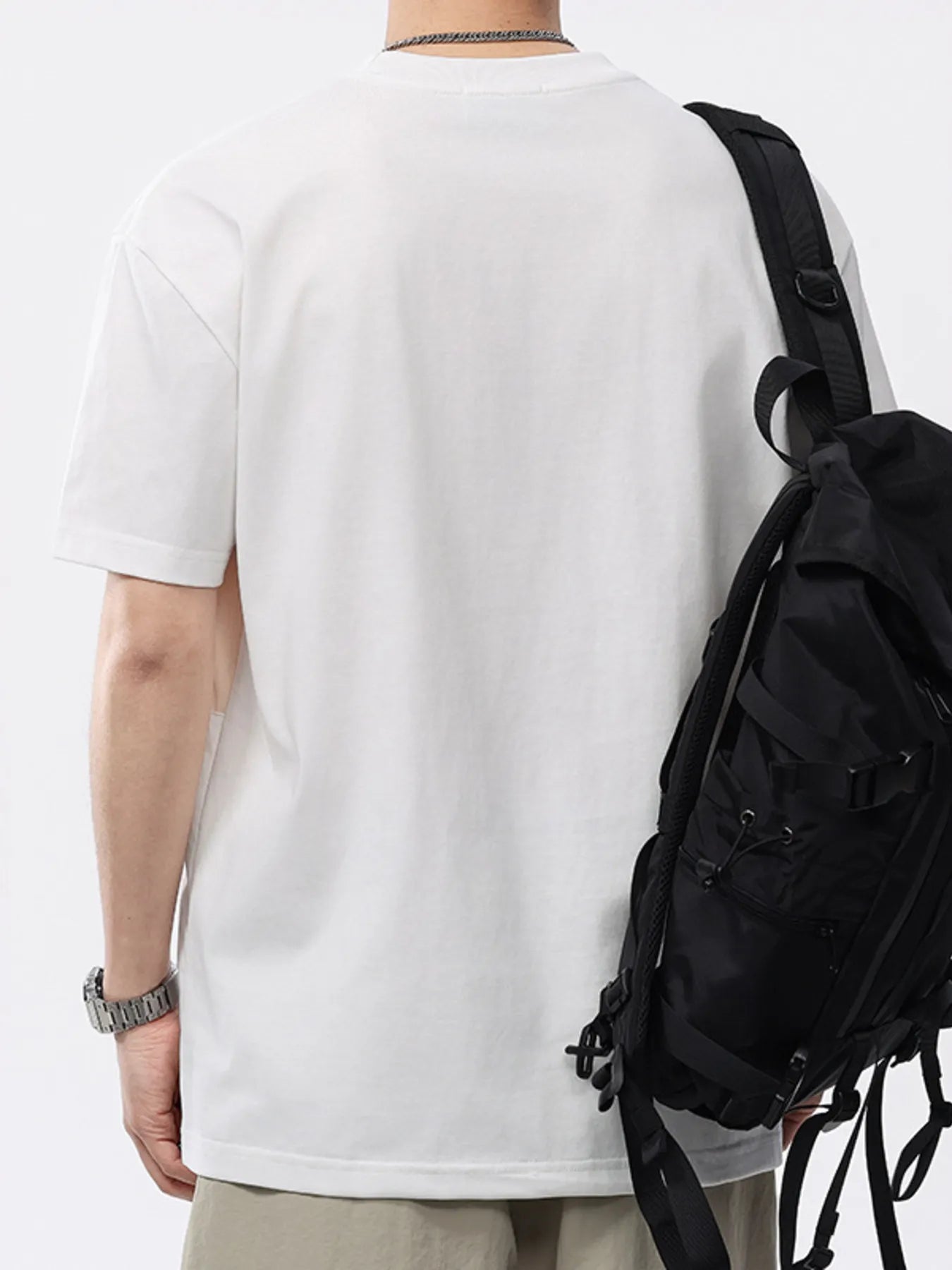 Men's Plus Size Color Block Casual T-Shirt