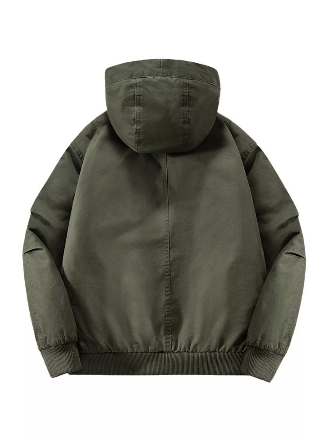 Men's Plus Size Hooded Fleece Lined Winter Jacket
