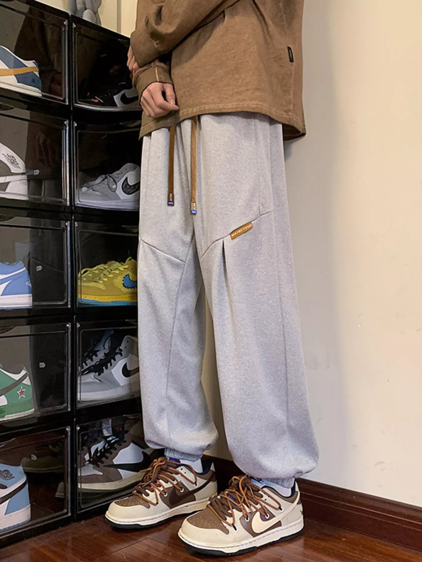 Men's Plus Size Drawstring Loose Fit Joggers