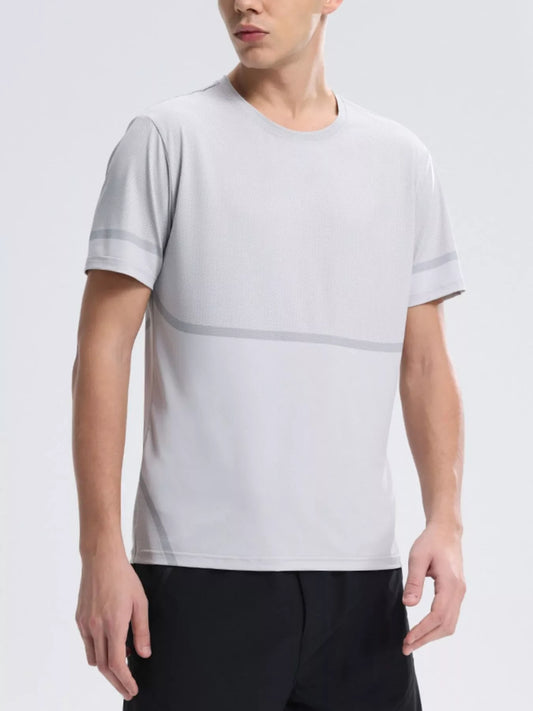 Men's Plus Size Round Neck Short Sleeve T-Shirt