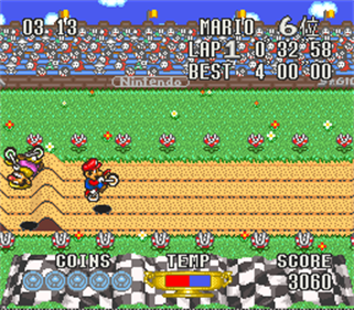 BS Excitebike: Mario Battle 4 (Super Nintendo, Reproduction Cartridge)