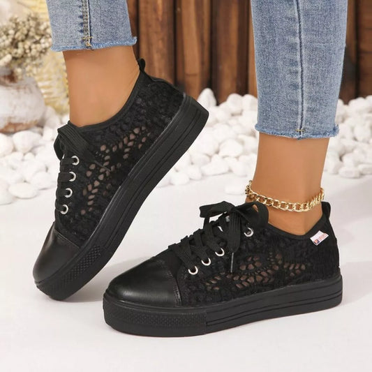 Hollow Out Platform Sneakers