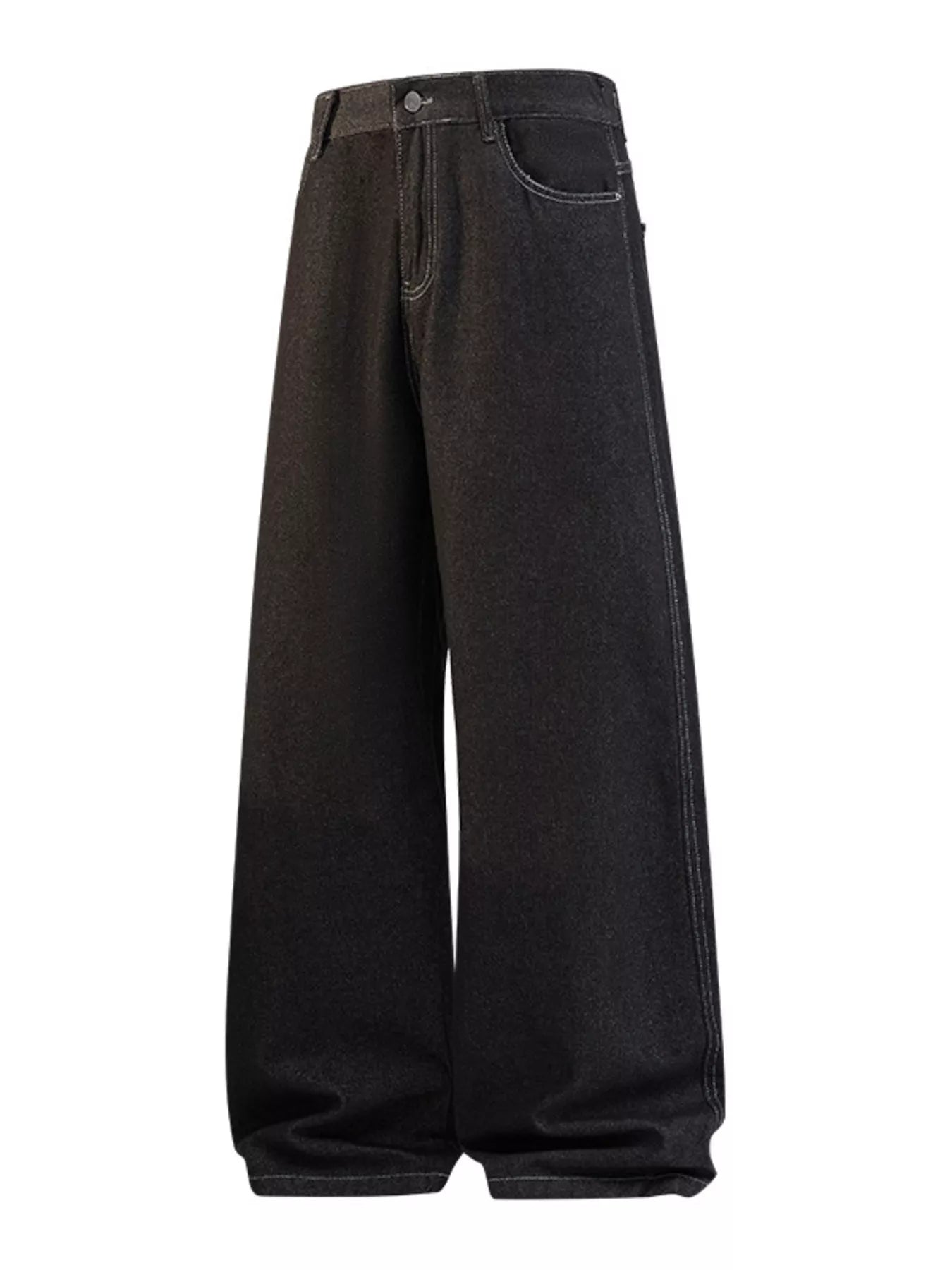 Men's Full Size Wide Leg Wash Jeans Plus Size