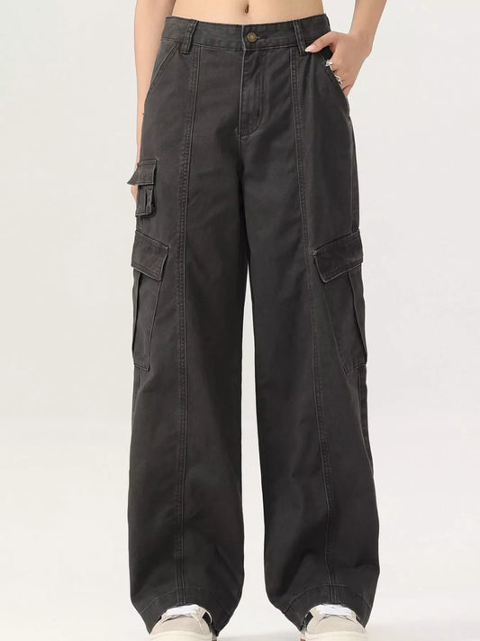 Men's Wide Leg Cargo Pants