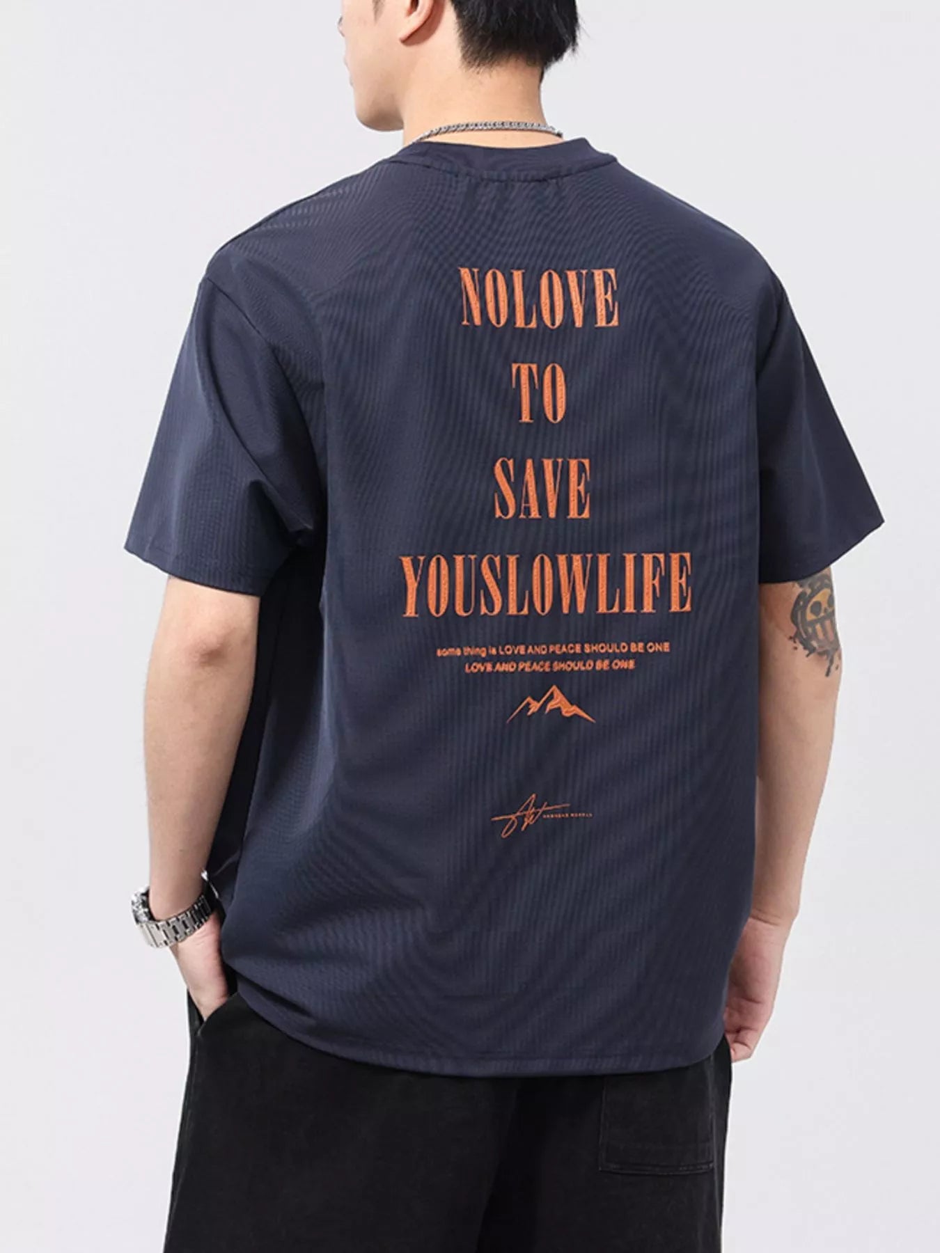 Men's Plus Size Round Neck Short Sleeve T-Shirt