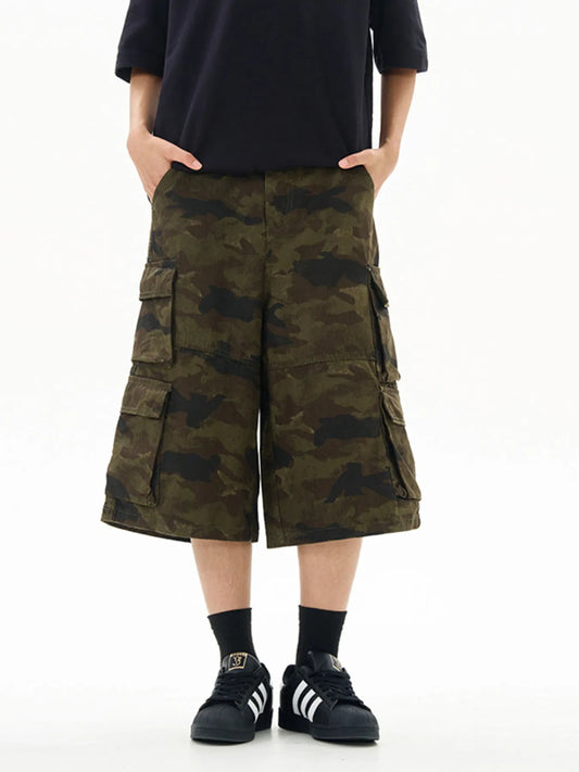 Men's Relaxed Fit Camo Cargo Shorts