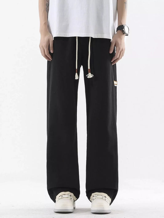 Men's Plus Size Loose Fit Drawstring Casual Pants