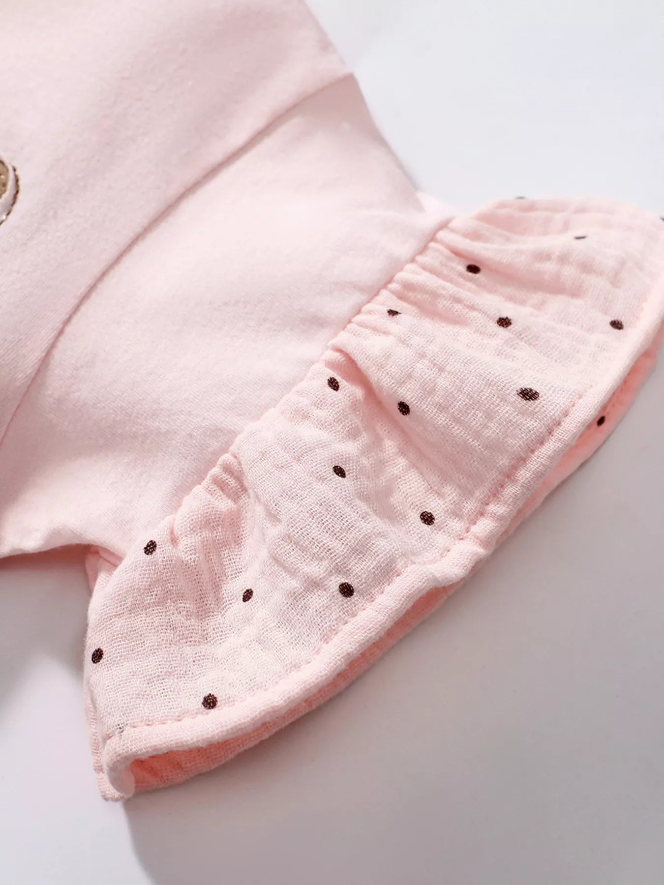 Children's Bear Ruffle Short Sleeve Dress