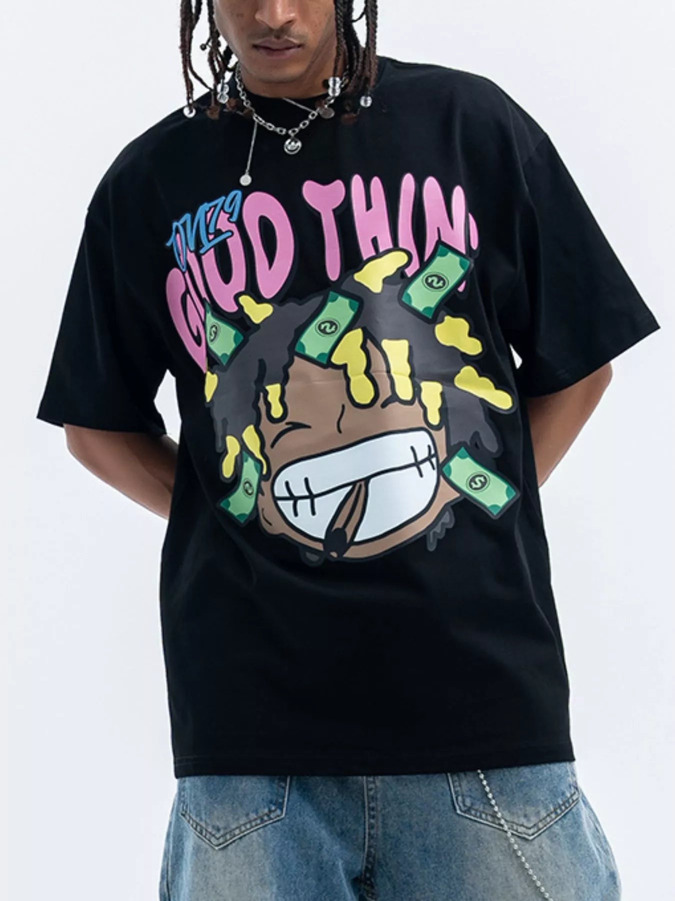 Men's Graphic Round Neck Casual T-Shirt