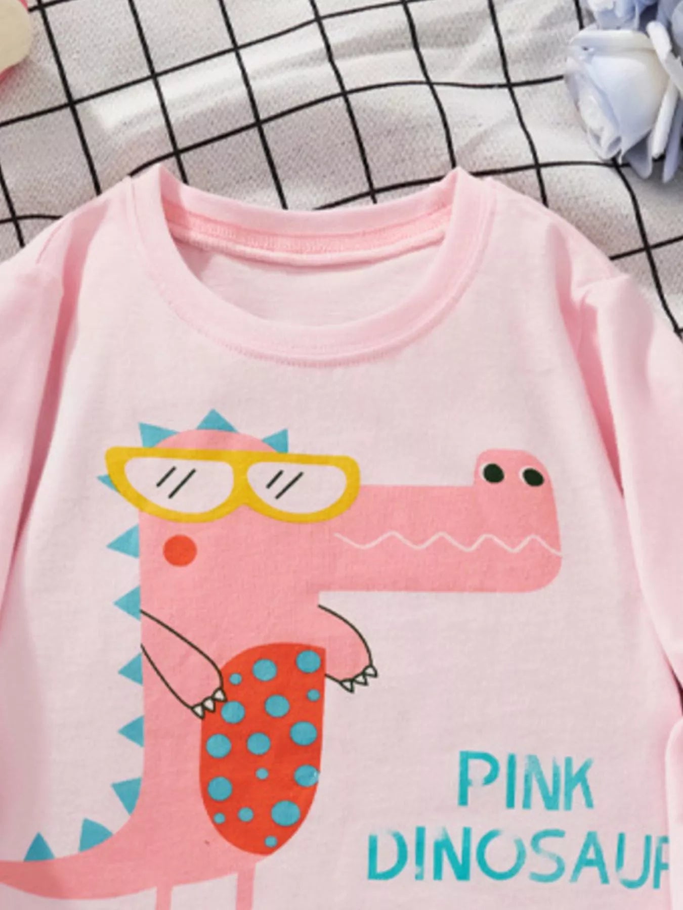 Children's Dinosaur Graphic Long Sleeve T-Shirt