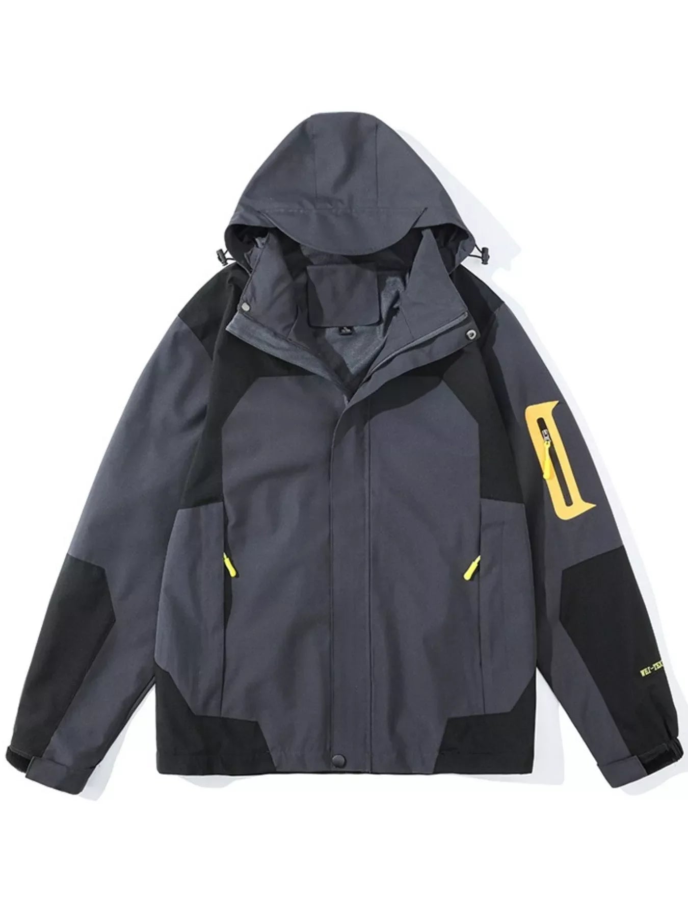 Men's Plus Size Hooded Waterproof Windproof Outdoor Jacket