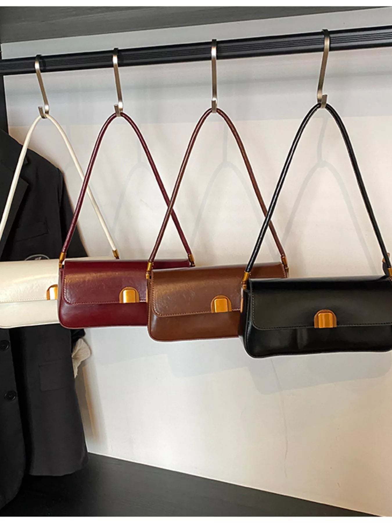 Retro Style Leather Shoulder Bag