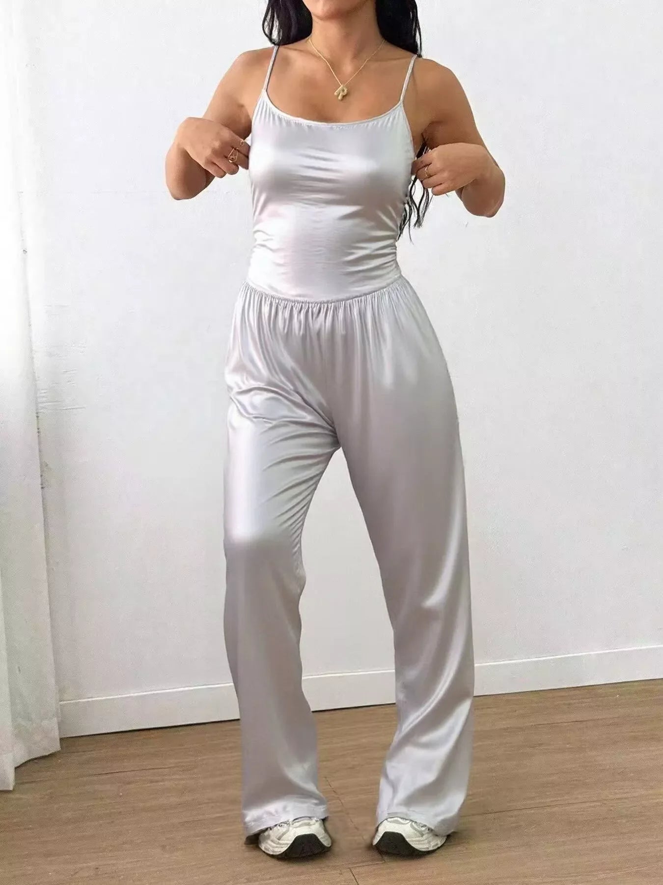 Wide Leg Cami Jumpsuit