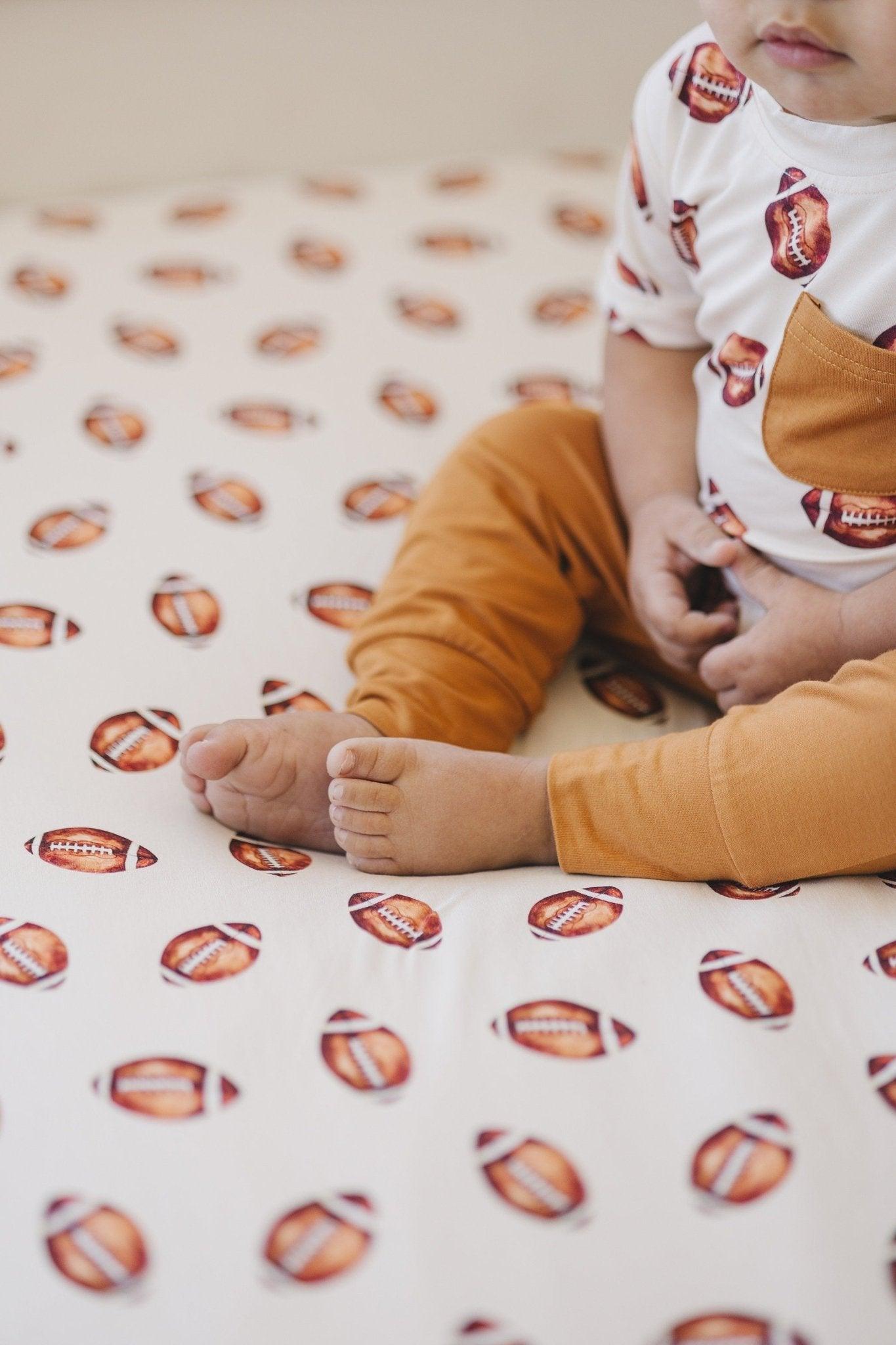Football Print Bamboo Jogger Set *3-6m left